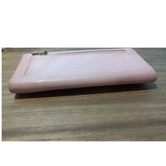 👉LAST CHANCE‼️ Vtg. COACH Soho Pleated Pink Leather Wallet - Picture 5 of 16